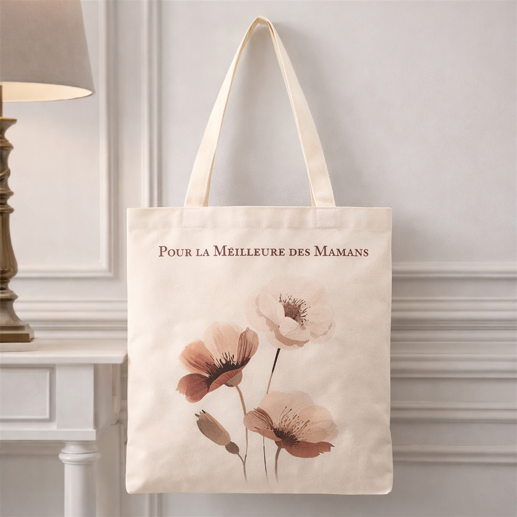 Tote Bag Premium Pour la Meilleure des Mamans- Fête des Mères