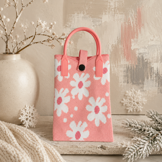 Pixie Bag Marguerite Rose - Liten koreansk mobilväska