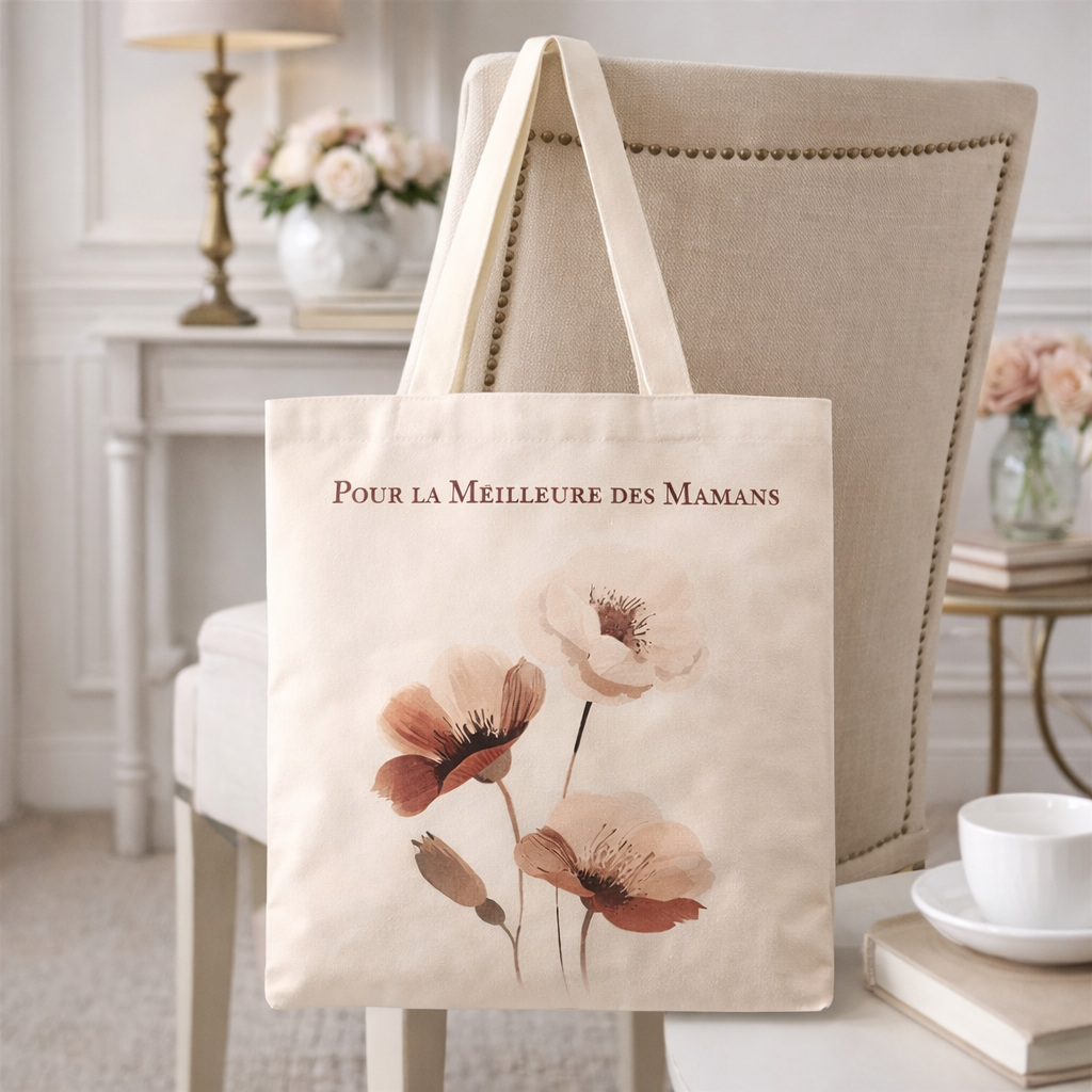 Tote Bag Premium Pour la Meilleure des Mamans- Fête des Mères
