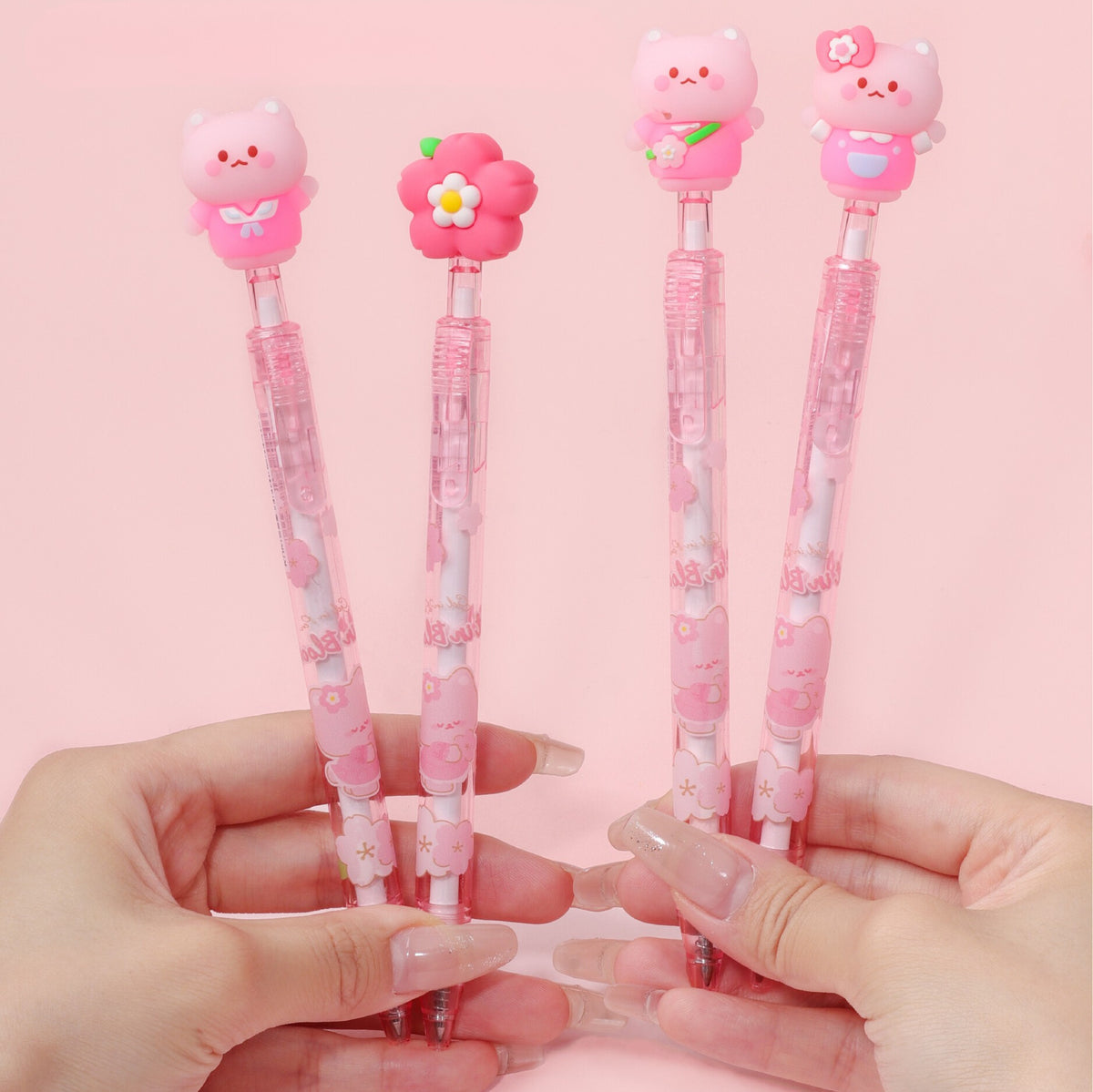 Caneta apagável Sakura Cat Kawaii