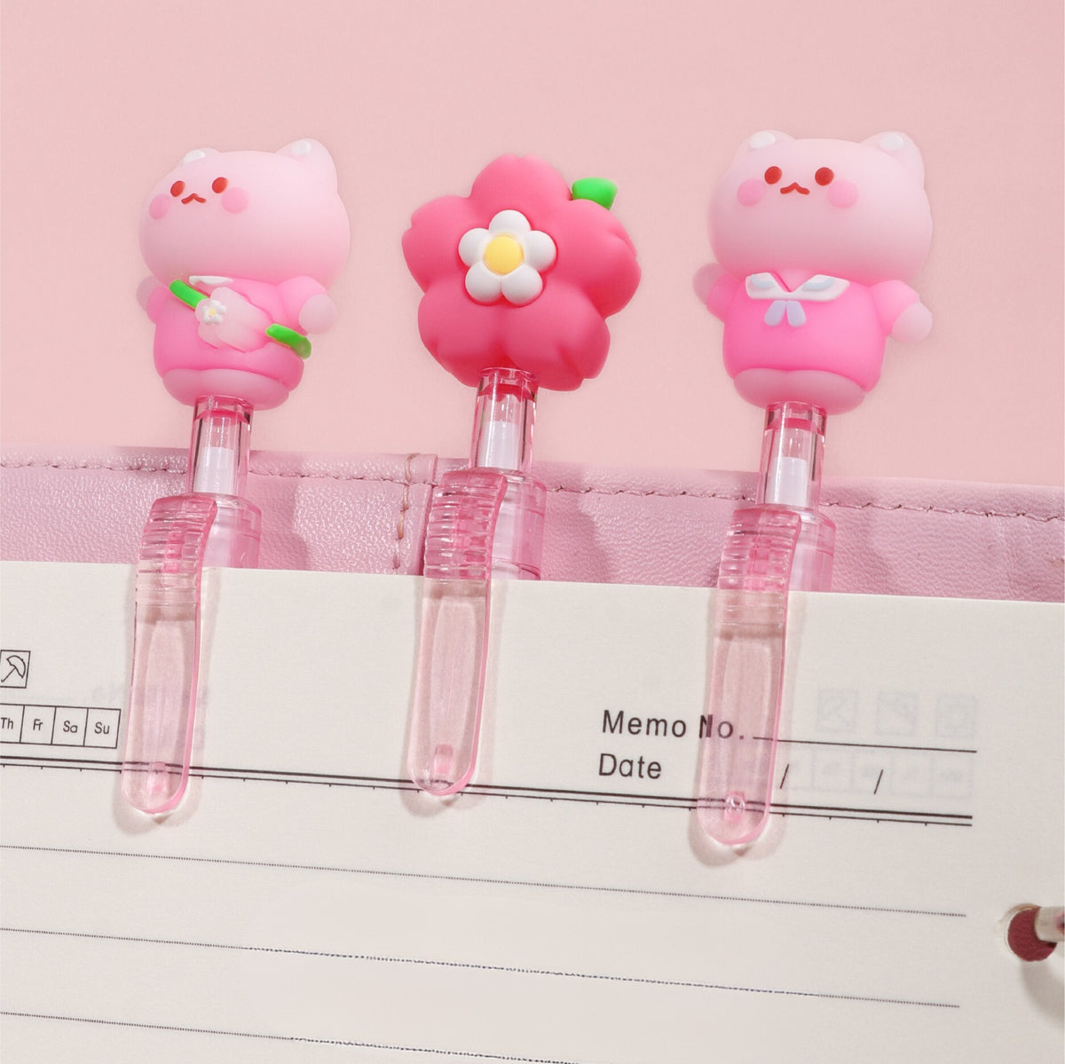 Caneta apagável Sakura Cat Kawaii