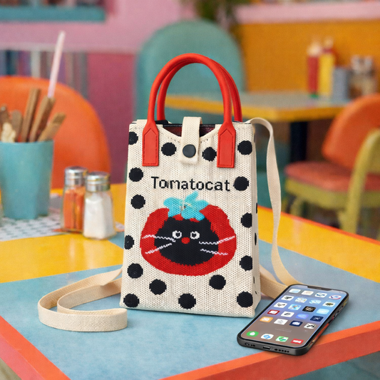 Pixie Bag Tomato Cat – Liten mobilväska