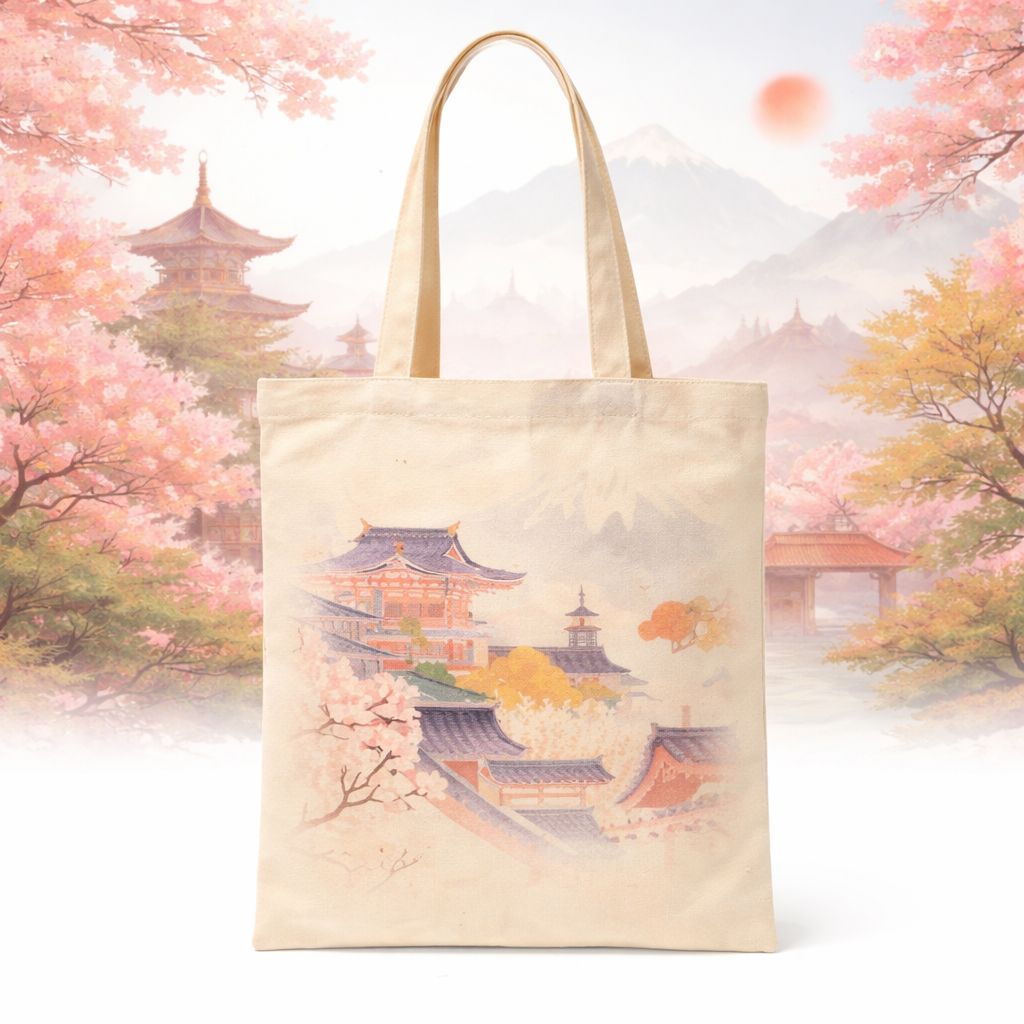 Bolsa de tela Premium Japón Monte Fuji
