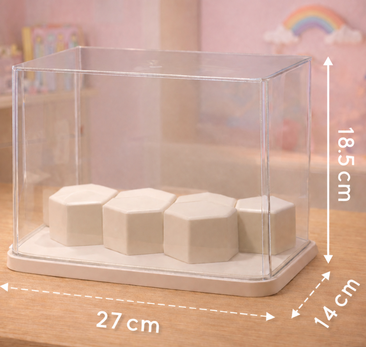 Display-vitrine til blind-boxes
